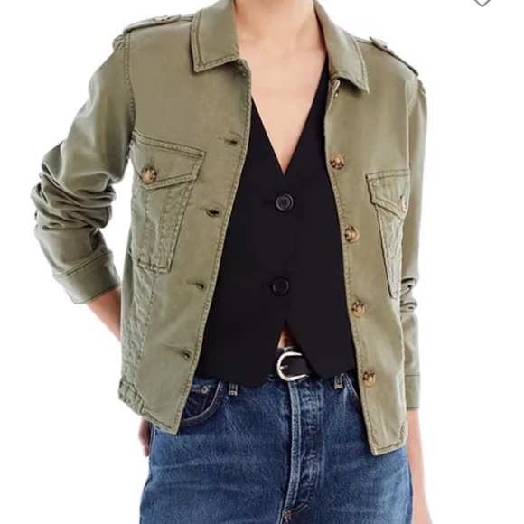 PAIGE Jackets & Blazers - Paige Pacey Collared Jacket in vintage ivy green S